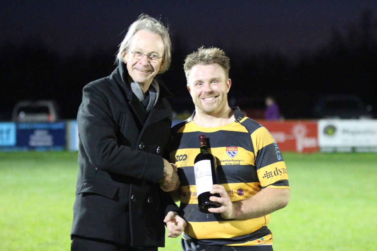 Thrilling game at Canterbury Rugby Football Club