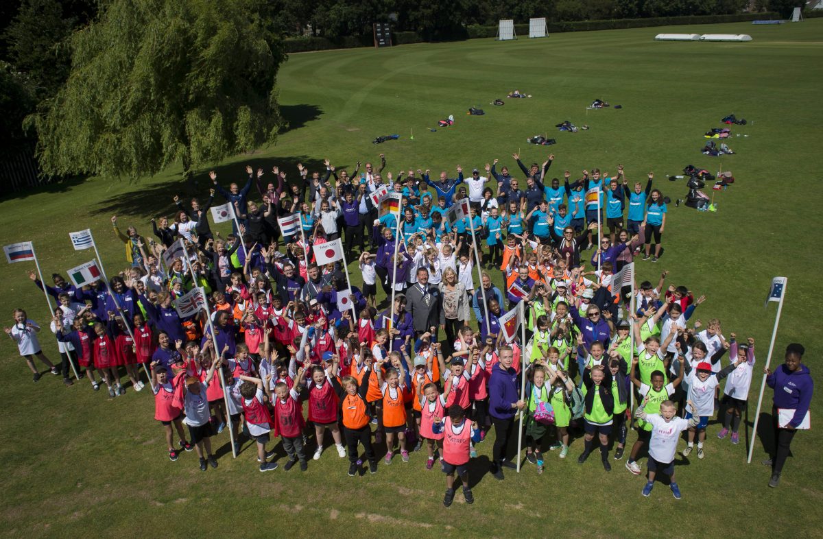 Local school pupils take part in Olympic-themed sports day